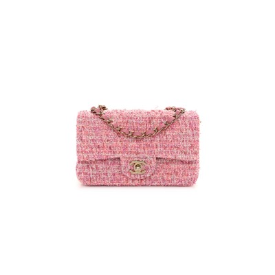 CHANEL MINI TWEED FLAP BAG 155672 (20*13*7cm)